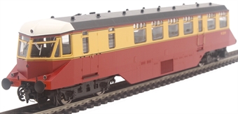GWR AEC diesel railcar W20W in BR crimson and cream with dark grey roof and white cab roof