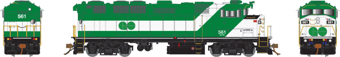 F59PH EMD 561 of the GO Transit - digital sound fitted