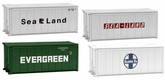 20' Shipping Containers Set A (Pack of 4)
