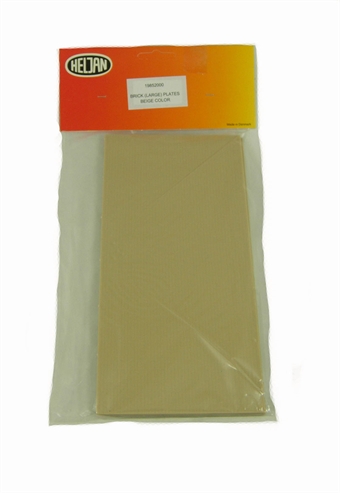 Plastic Building Sheets- Large Brick Beige (4 pack)