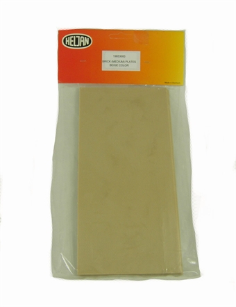 Plastic Building Sheets- Medium Brick Beige (4 pack)