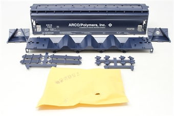 55' ACF centerflow covered hopper car #102 'Arco Polymers'