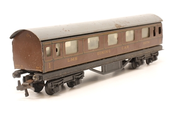 Dining car in LMS maroon 2074
