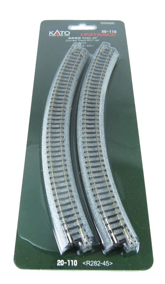 Ground Level Radius 282mm Curved Track 45 Deg (x4)