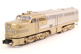 Alco PA A-unit #53 of the Santa Fe Railroad (DCC sound fitted, 3-rail)