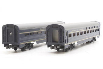 60' aluminium sleeper and diner car set of the Louisville & Nashville - pack of two