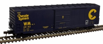 50' Rib Side Precision Design Box Car, Chessie System 35182