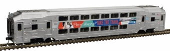 Multi-Level Trailer with Safety Slogan, NJ Transit "Power Steering" 7559