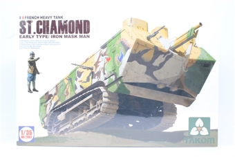 French Heavy Tank WW I St. Chamond Early Type/ Iron Mask Man