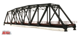 Brass 200' Truss Bridge, Painted Black