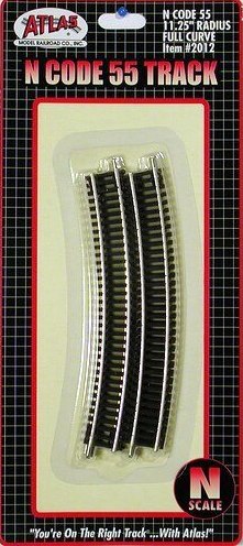 11.25" Radius Full Curved Track - pack of 6