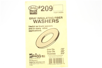 Grey .010" insulating fiber washers