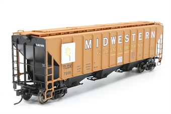 3-bay covered hopper car Midwestern Grain 7008