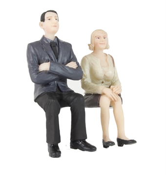 Sitting Man and Woman