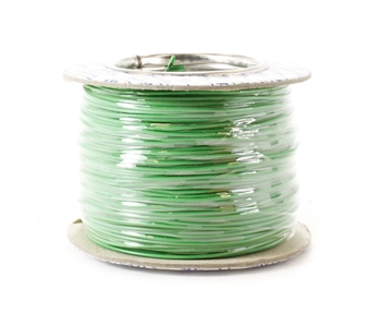 100m Drum 18 Strand Cable Green - Outside Diameter: 1.0mm