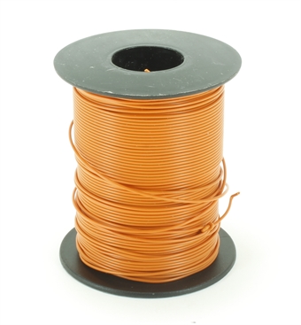 100m Drum 18 Strand Cable Orange - Outside Diameter: 1.0mm