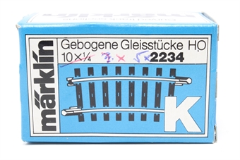 K Track 7 Degree Curved Track