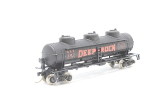 40' 3-dome tank car of Deep Rock Refining - black and orange 207