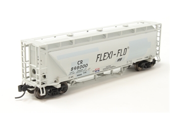 3-bay NACC PD 3000 covered hopper of Conrail - light grey with black lettering 898000