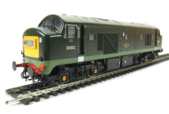 Class 23 Baby Deltic diesel D5902 in BR Green with small yellow ends.