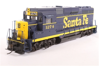 EMD GP30 1274 in BLue and Yellow Santa Fe Livery