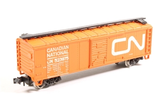40' steel boxcar of the Canadian National - orange 523975