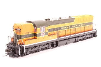 EMD SD7 #556 of the Great Northern Railroad (DCC sound on board)