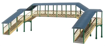 Modular wooden footbridge - plastic kit
