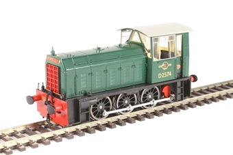 Class 05 Hunslet shunter D2574 in BR green