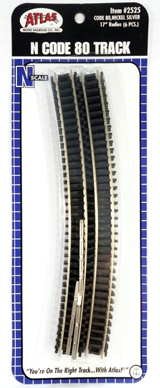 Code 80 17" Radius Curve Track