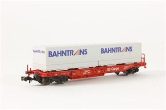 DB Taschenwagen with 2 x 'Bahntrans' Containers