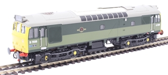 Class 25/3 D7550 in BR two-tone green with full yellow ends