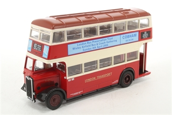 Guy Arab 2 Utility d/deck bus - "London Transport" red and white - "Cobham 2004"
