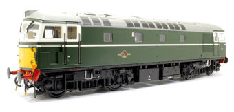Class 26 BR Green (Unnumbered) with Small Yellow Panel Diesel Locomotive - Damaged Box