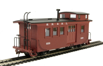 Wood side door caboose (with lighting) - Sandy river & Rangeley lake