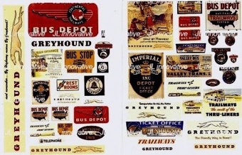Vintage Bus & Bus Depot Signs 1950's