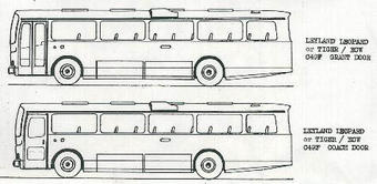 Leyland Leopard or Tiger/ECW DP49F dual purpose bus/coach