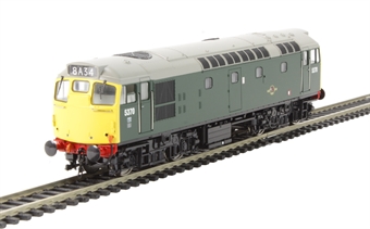 Class 27 5370 in BR green with full yellow ends (no boiler tanks)
