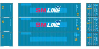 40' hi-cube containers 'SM Line' - pack of 3