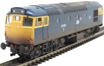 Class 27 27030 in BR blue with Scottie Dog emblem - lightly weathered