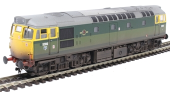 Class 27 5380 in BR two tone green with full yellow ends - weathered