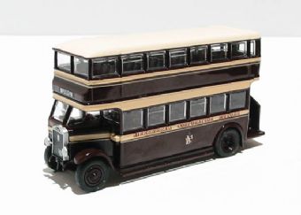 Leyland Titan TD1 early 1930's d/deck bus with open staircase "Birkenhead Corporation"
