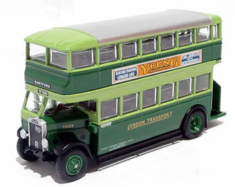 Country Green Leyland Titan TD1 with open staircase "London Transport"