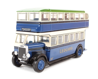 Leyland Titan TD1 1930's d/deck bus with enclosed stairs "Samuel Ledgard".