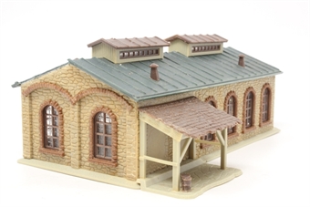 Twin track engine shed