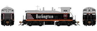 SW1200 EMD of the Chicago Burlington and Quincy #9273 - digital sound fitted