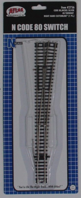 Code 80 8 Customline Turnout Right