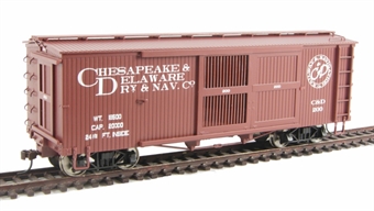 Ventilated Boxcar of the Chesapeake & DelawarenRailroad