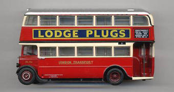 Red 1937 STL d/deck bus "London Transport"