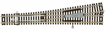 Code 55 Track 6 Turnout, Left